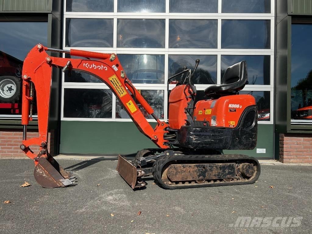 Kubota K 008-3 小型挖土機/掘鑿機<7t(小型挖掘機)