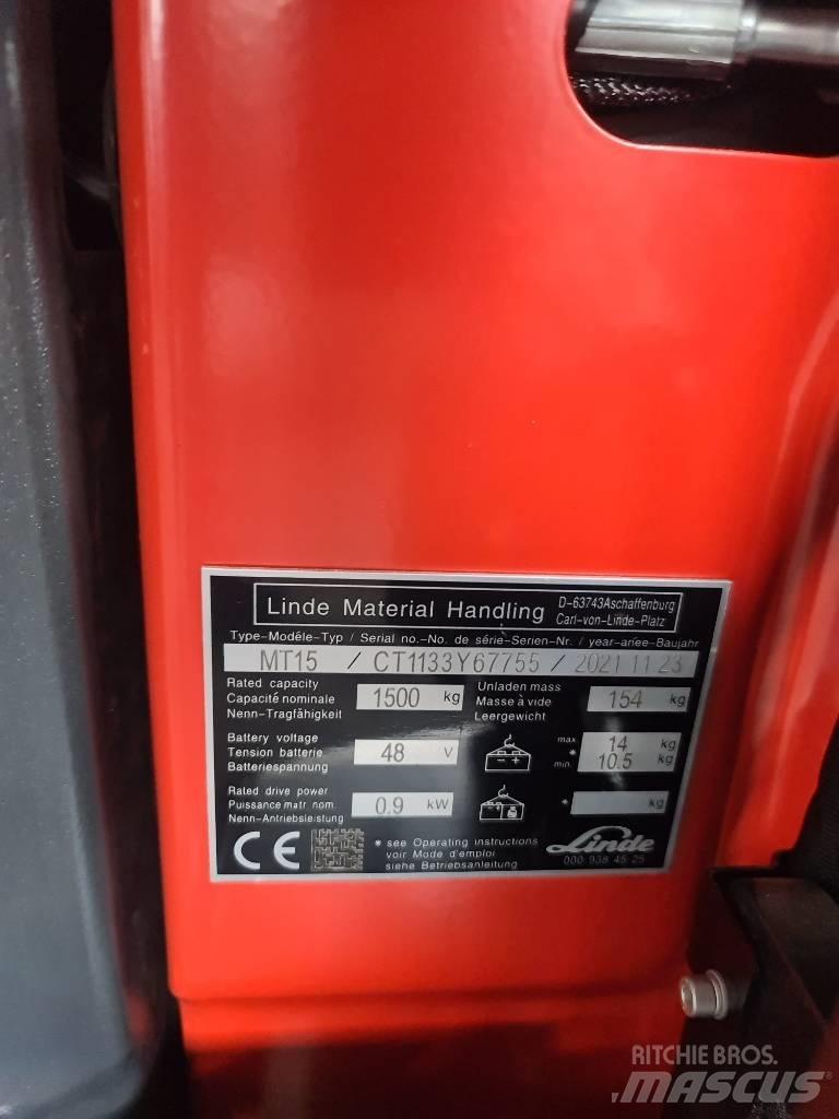 Linde MT15 電動堆高機