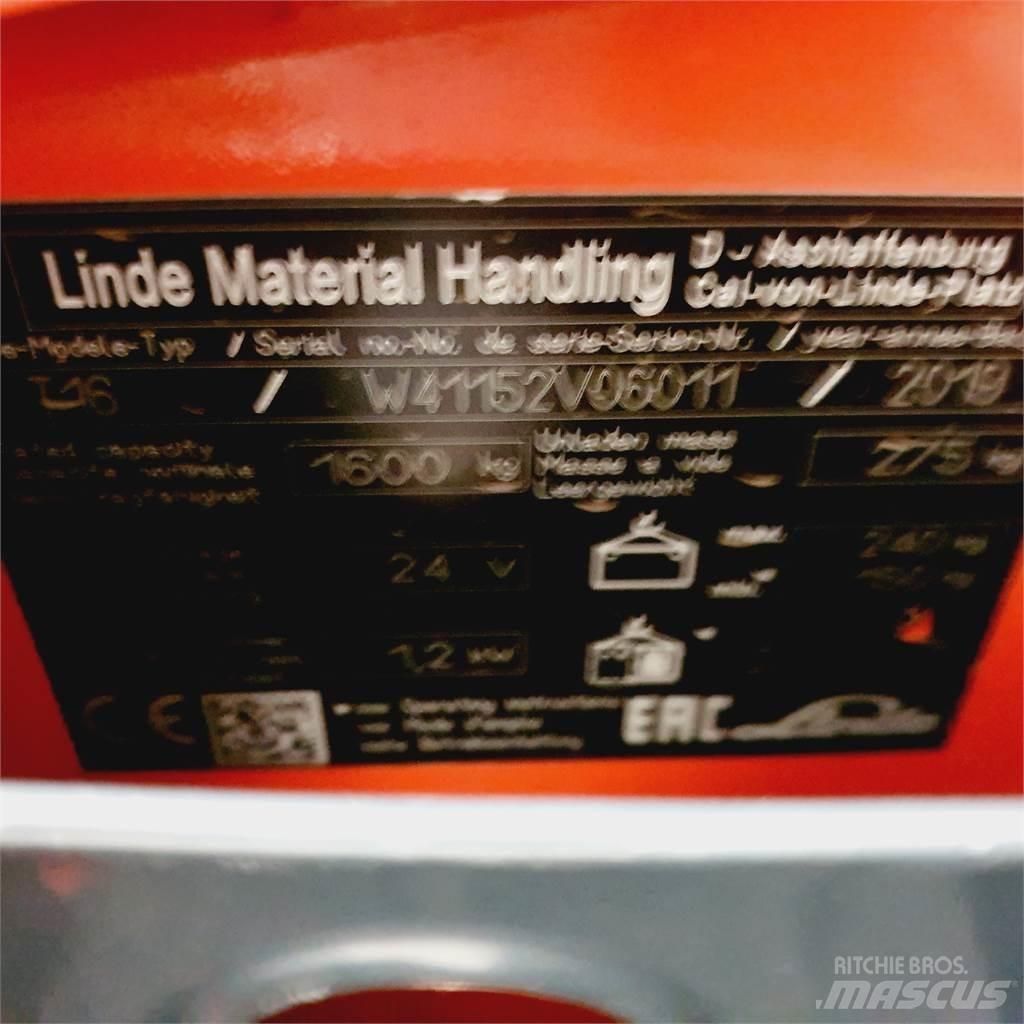 Linde T16 Li-Ion 低架升降機