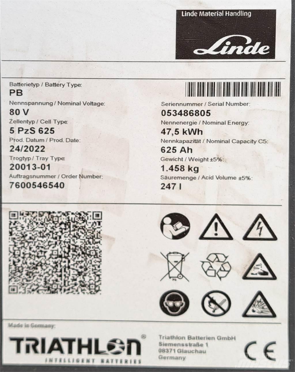 Linde E35L 電動堆高機