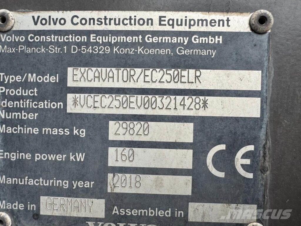 Volvo EC250ELR 履帶式 挖土機/掘鑿機/挖掘機
