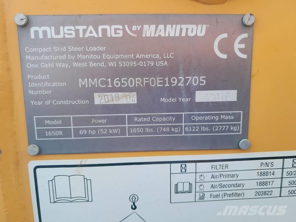 Mustang 1650 R 滑移轉向裝載機