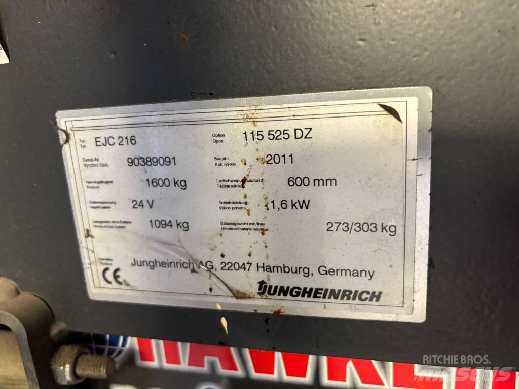 Jungheinrich EJC216 行走控制式堆積機