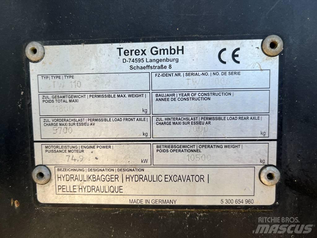 Terex TW 110 旋轉式挖土機/掘鑿機/挖掘機