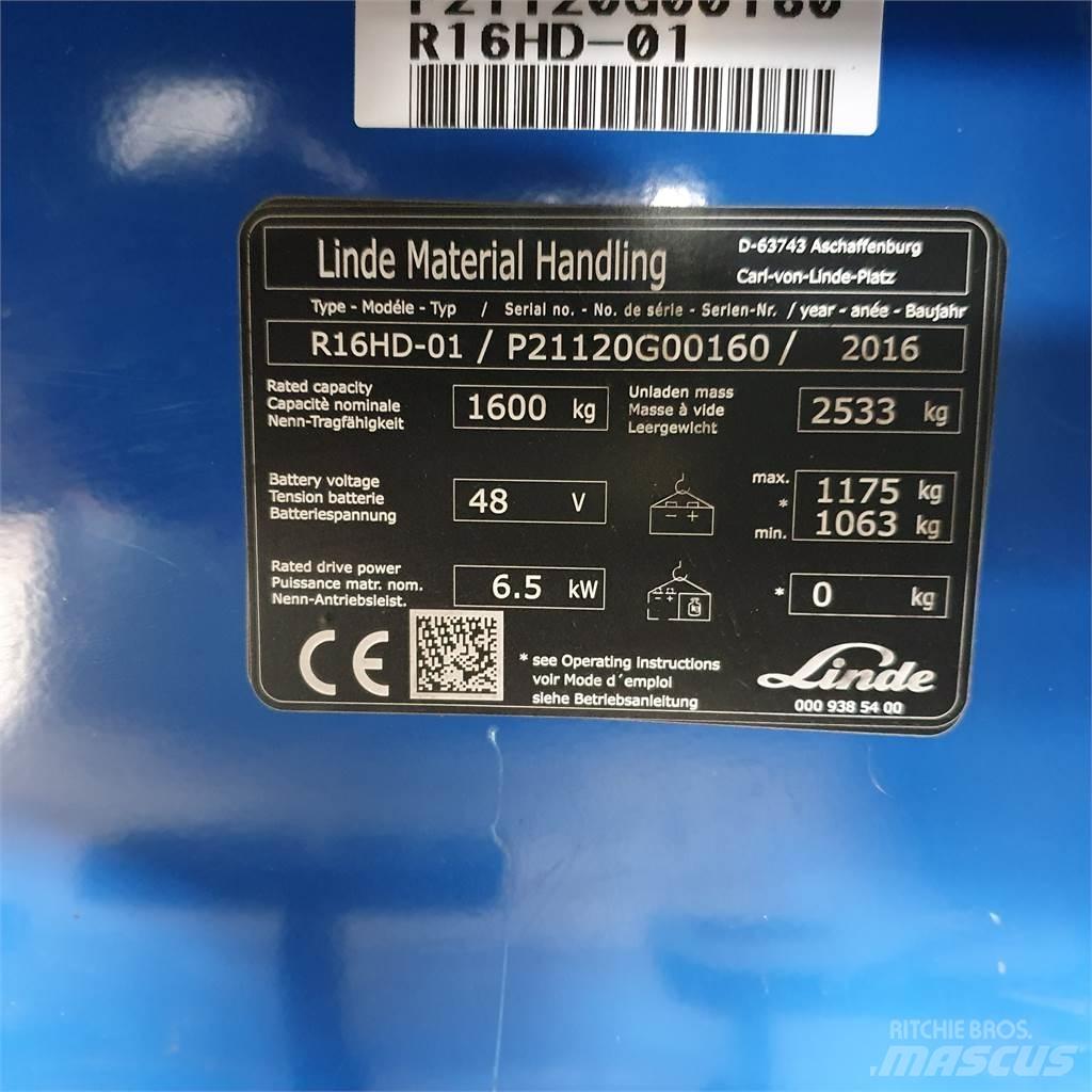 Linde R16HD 前伸式堆高機(叉車)