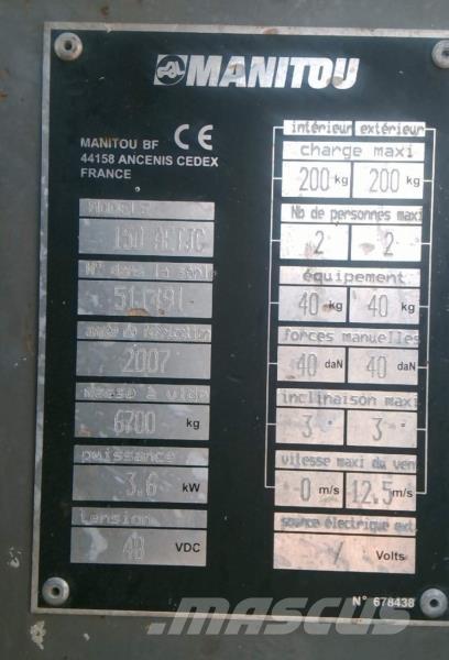 Manitou 150 AETJC 曲臂高空作業車