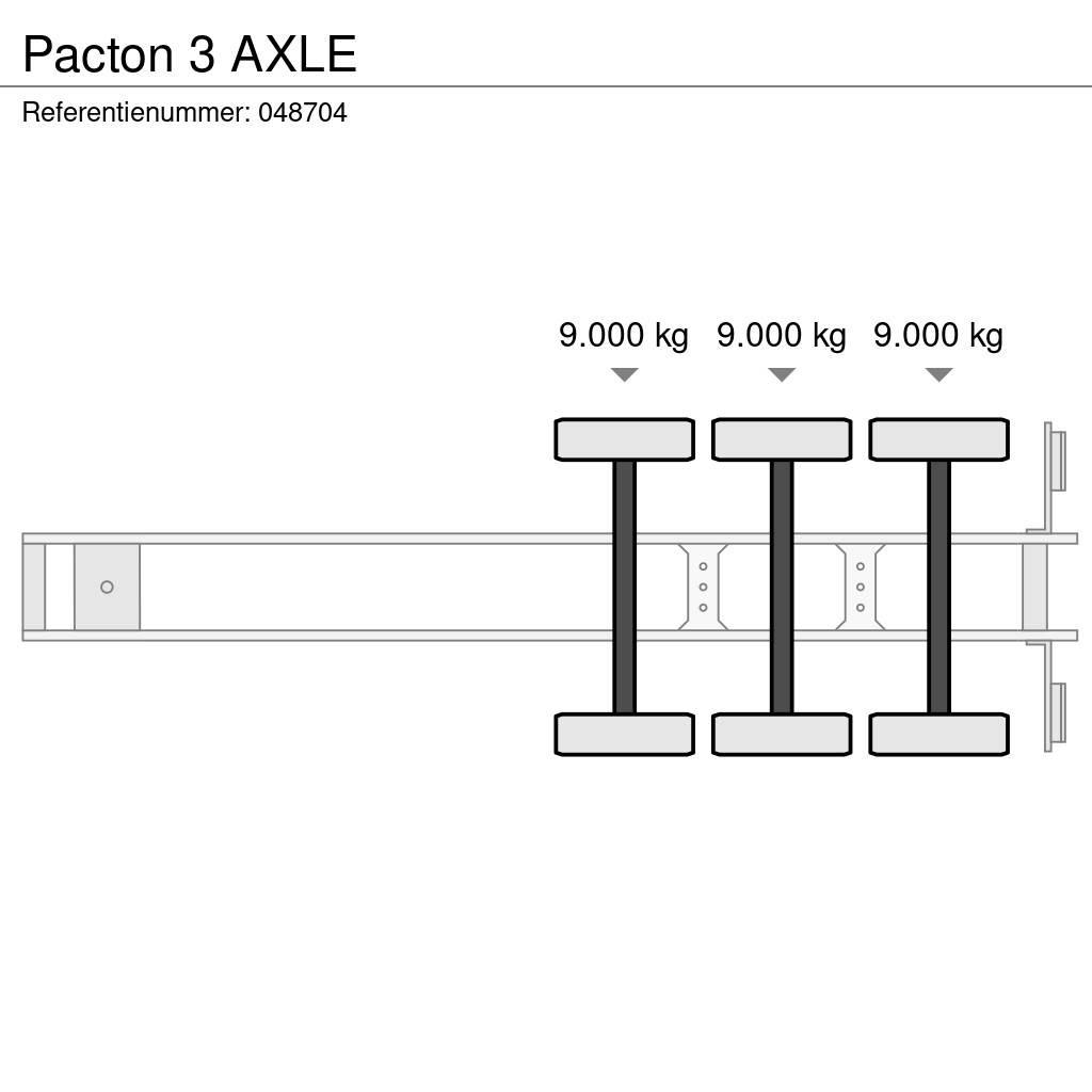 Pacton 3 AXLE 貨櫃框架半拖車