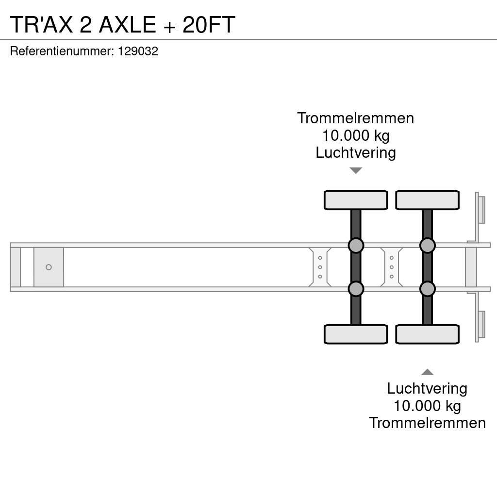  TR'AX 2 AXLE + 20FT 貨櫃框架半拖車