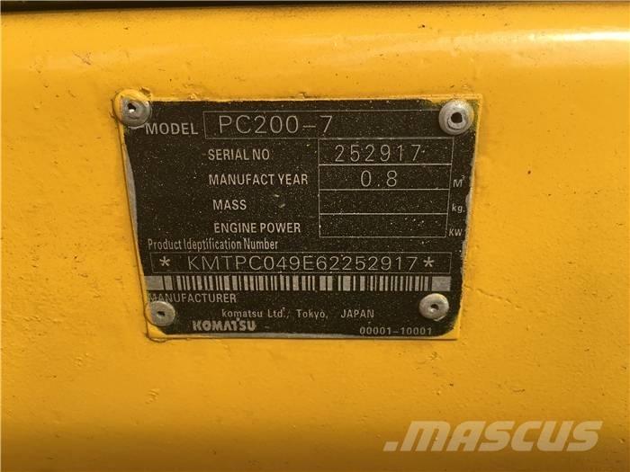 Komatsu PC 200-7 履帶式 挖土機/掘鑿機/挖掘機