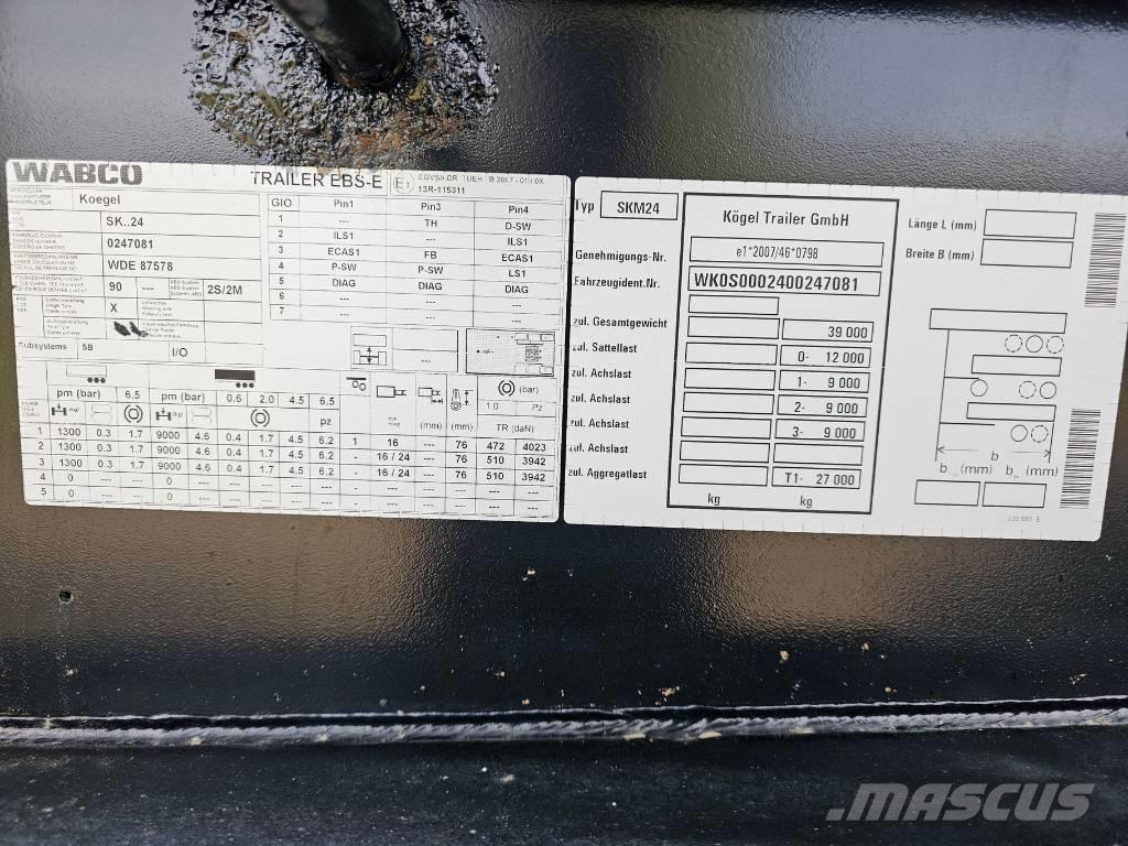 Kögel SKM24 傾卸式半拖車