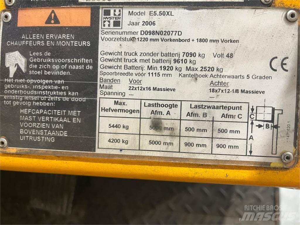 Hyster E5.50XL 電動堆高機
