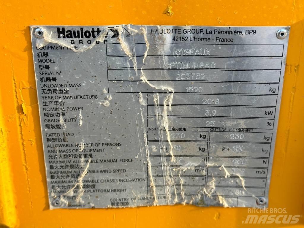 Haulotte OPTIMUM 8 剪式升降機