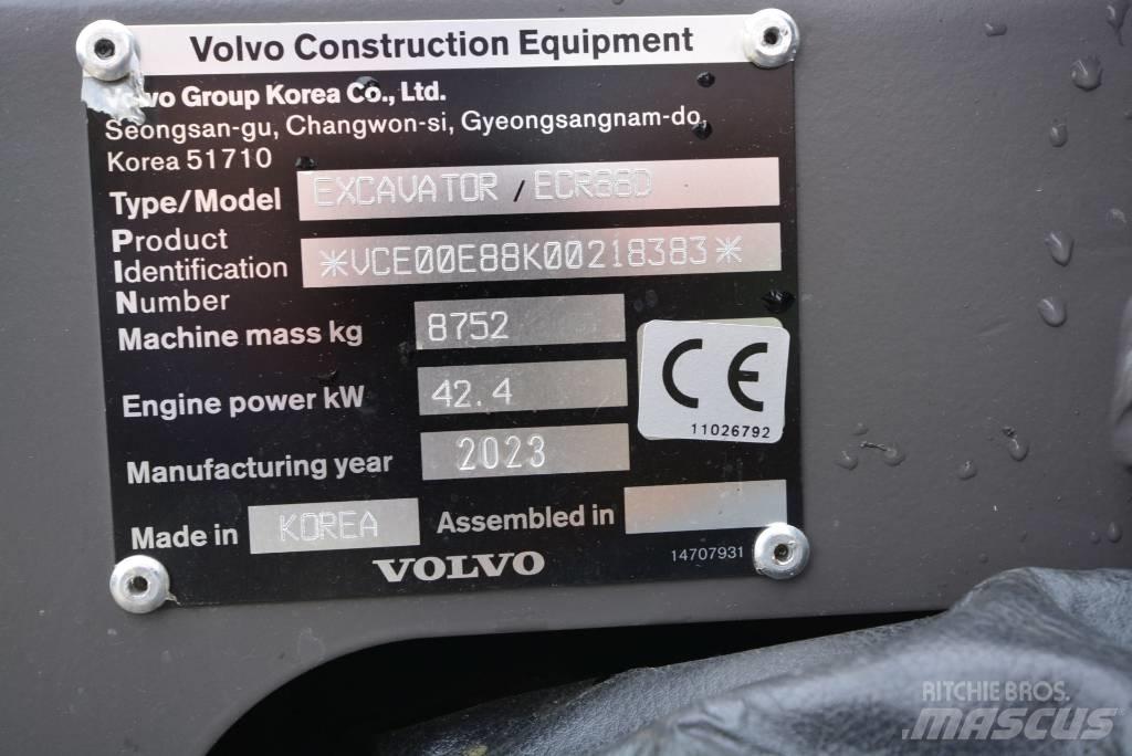 Volvo ECR 88 D Pro 中型挖土機/掘鑿機/挖掘機 7t-12t