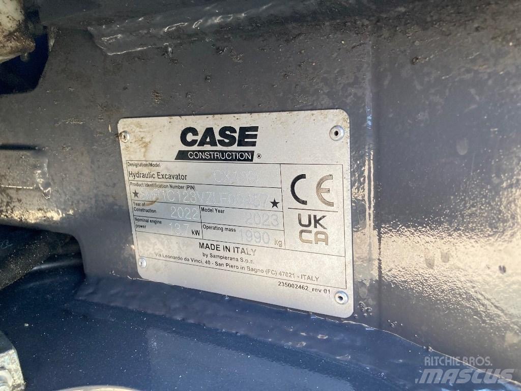 CASE CX 19 D 小型挖土機/掘鑿機<7t(小型挖掘機)