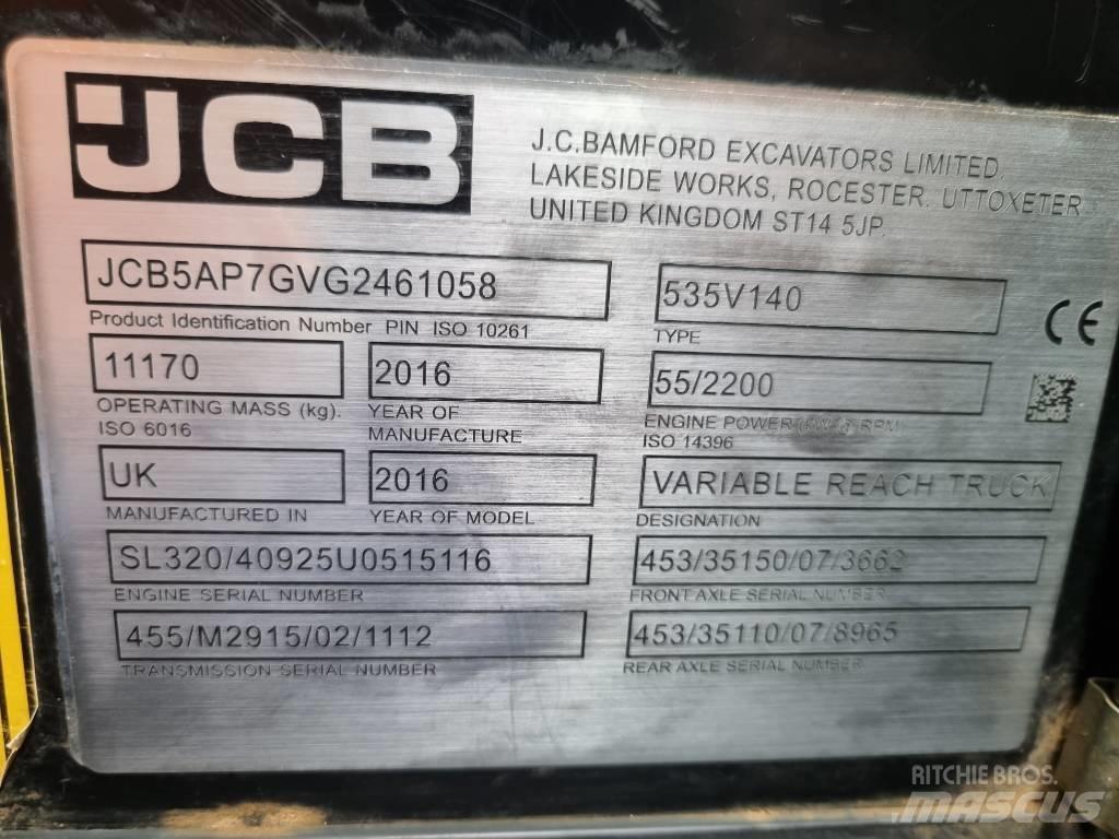 JCB 535-140 Hiviz 伸縮臂操作車