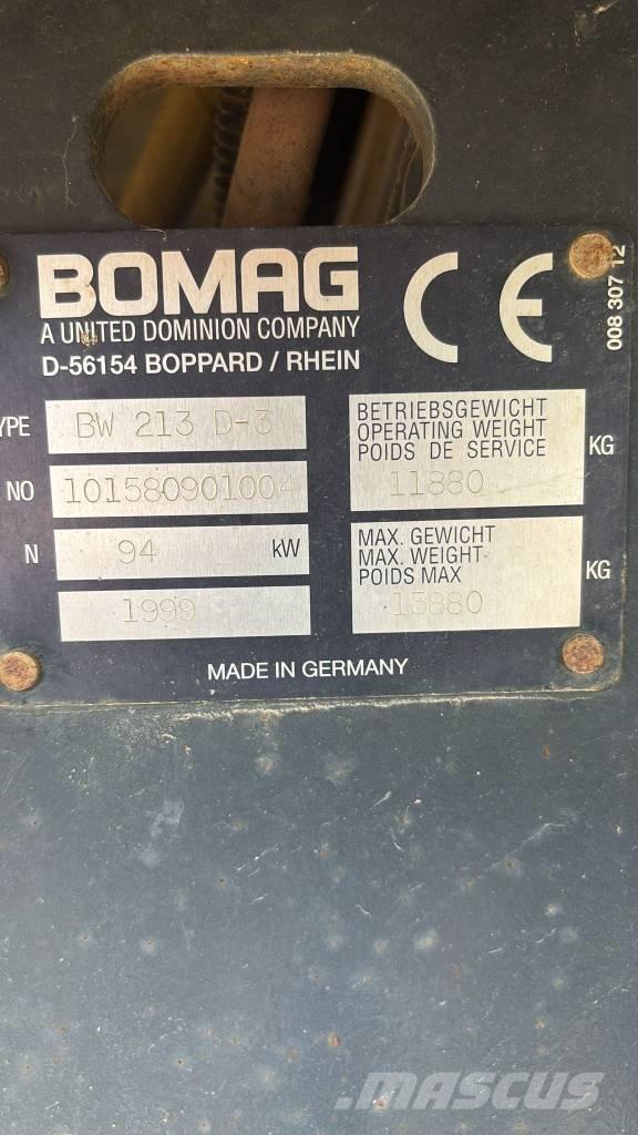 Bomag BW 213 D-3 單輪滾壓機