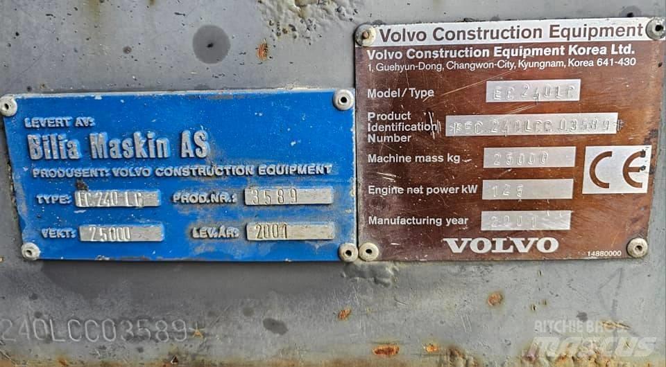 Volvo EC 240 LC 履帶式 挖土機/掘鑿機/挖掘機