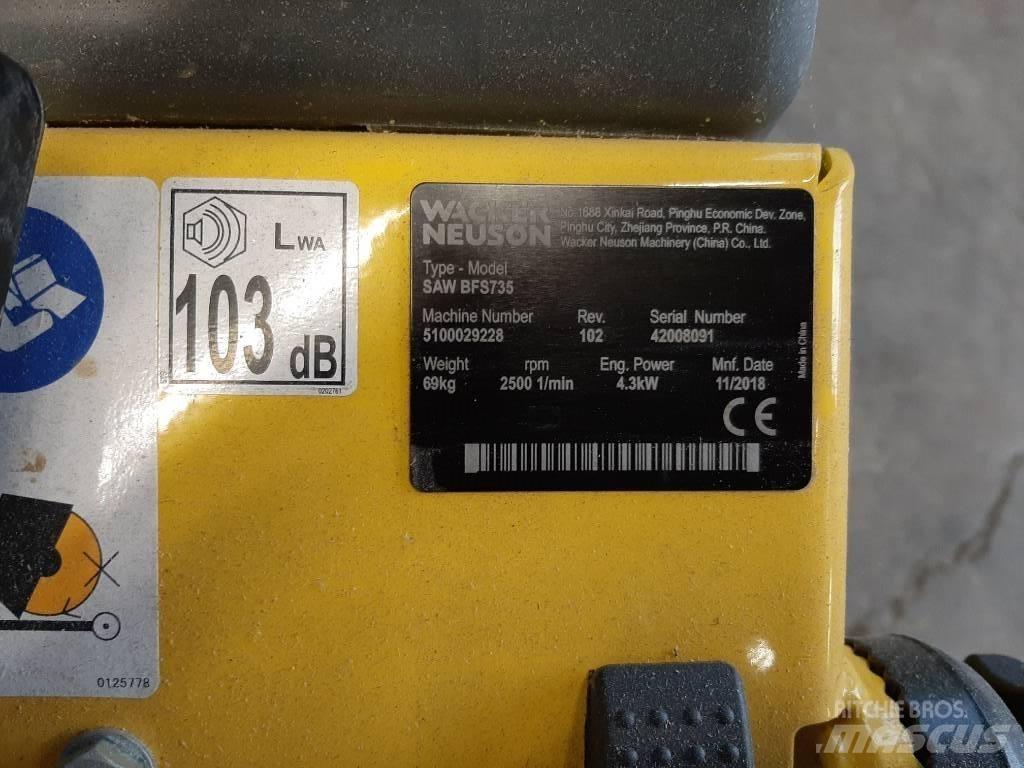 Wacker Neuson BFS735 岩石和混凝土鋸
