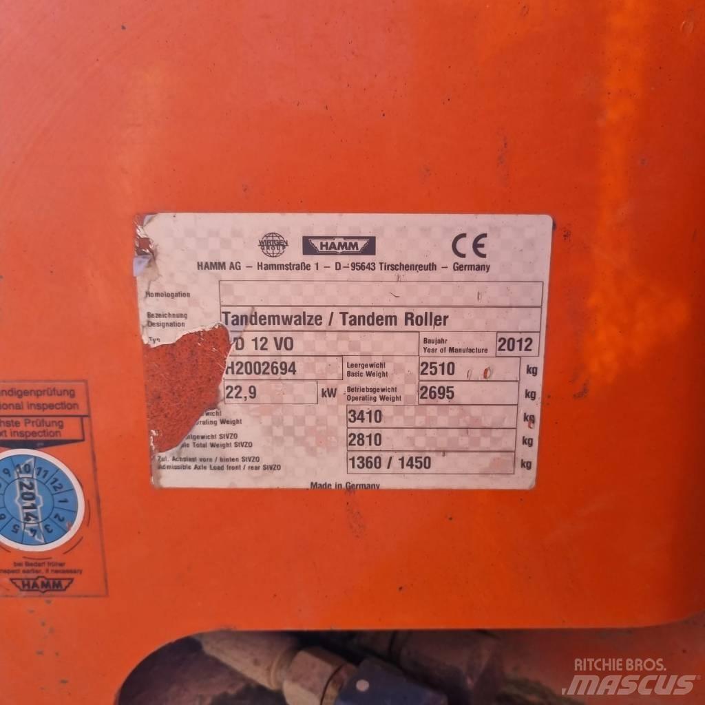 Hamm HD 12 VO 雙輪滾壓機