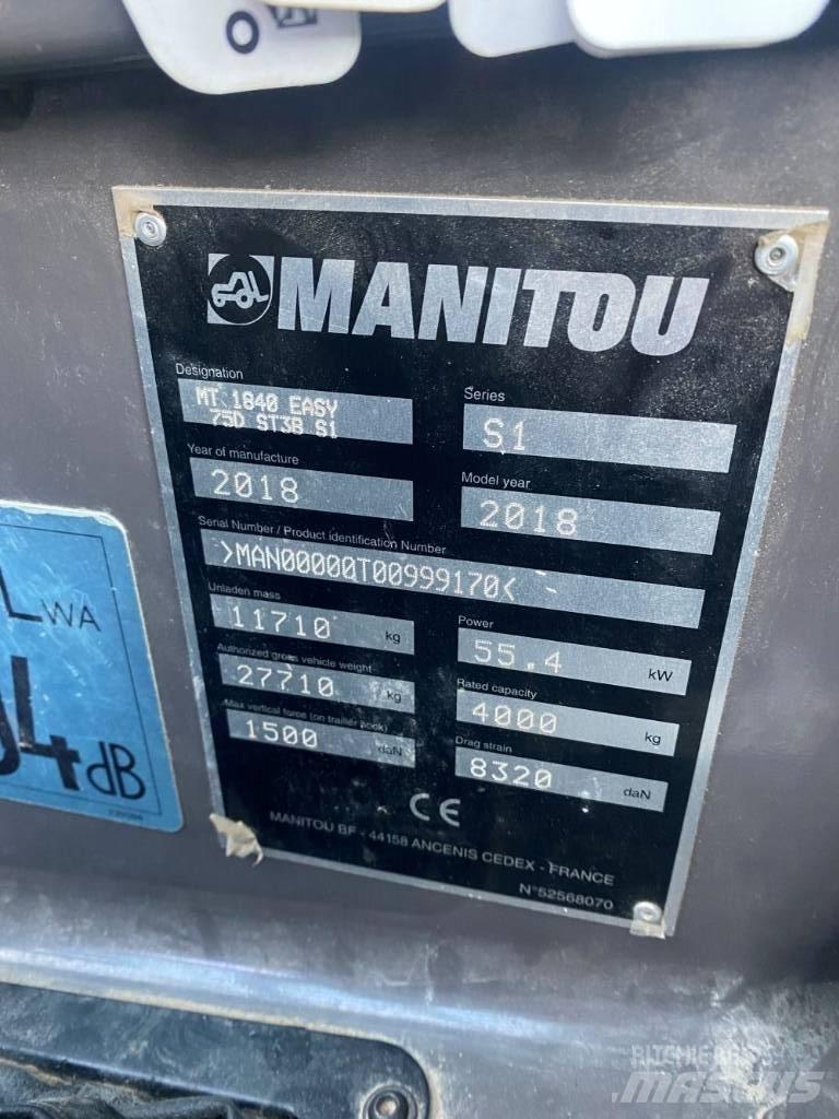 Manitou MT 1840 伸縮臂操作車