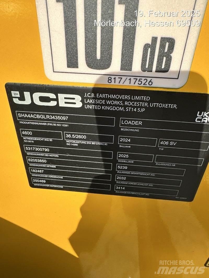 JCB 406 輪胎式裝載機