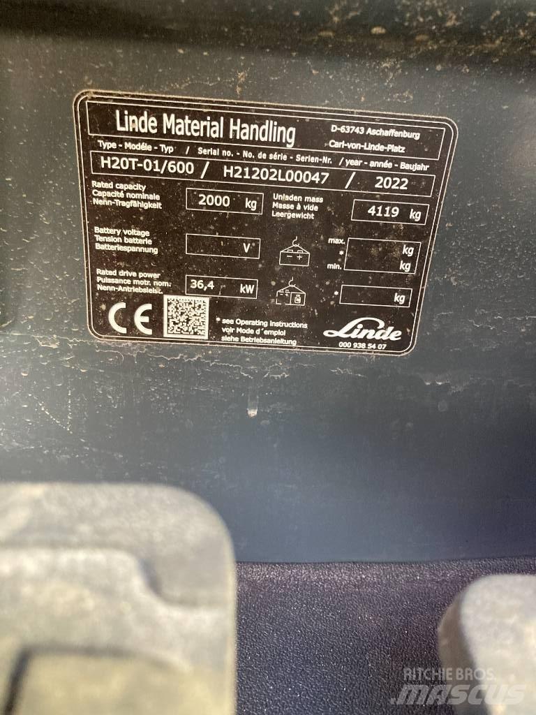 Linde H20T600/1202 液化石油氣LPG卡車