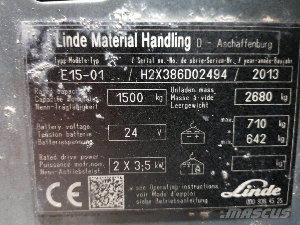 Linde E15-01 電動堆高機