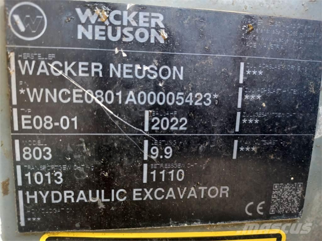 Wacker Neuson 803 履帶式 挖土機/掘鑿機/挖掘機