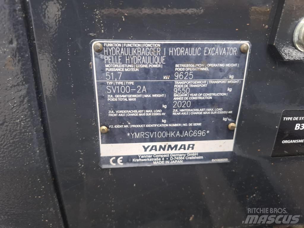 Yanmar SV 100-2A 中型挖土機/掘鑿機/挖掘機 7t-12t