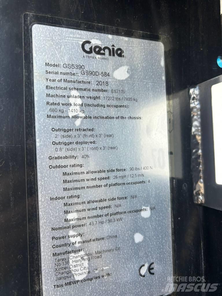 Genie GS 5390 RT 剪式升降機