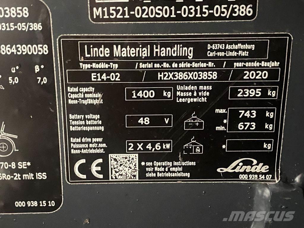 Linde E14-02 電動堆高機