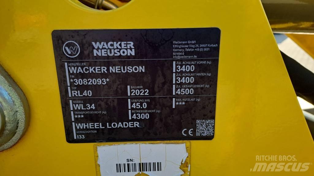 Wacker Neuson WL34 輪胎式裝載機