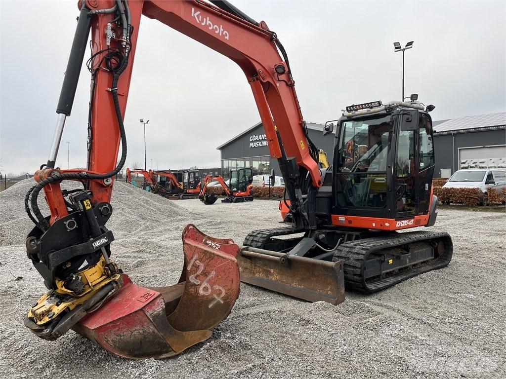 Kubota KX 080-4 中型挖土機/掘鑿機/挖掘機 7t-12t