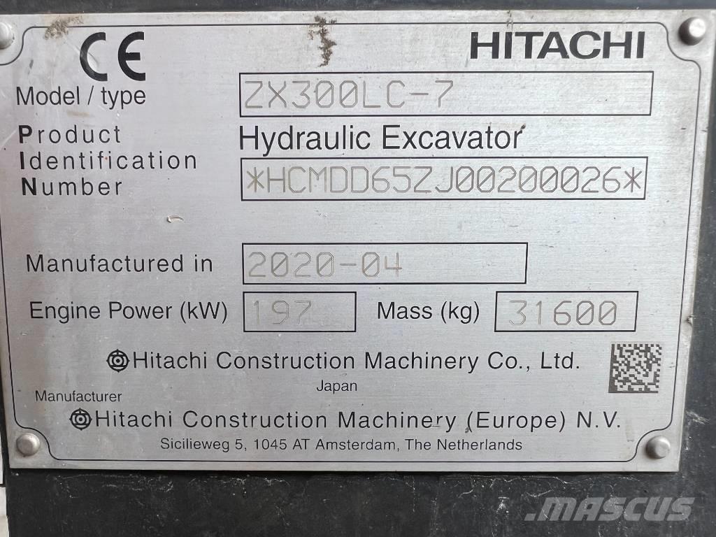 Hitachi ZX 300 LC-7 履帶式 挖土機/掘鑿機/挖掘機