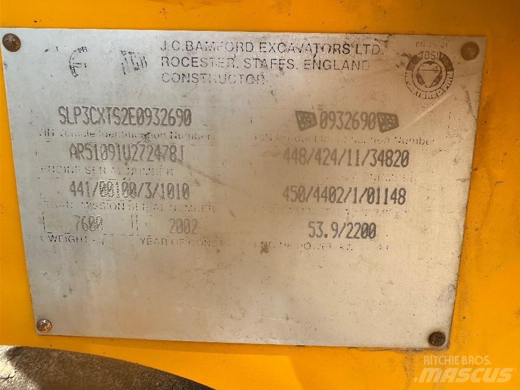 JCB 3 CX 反鏟裝載機