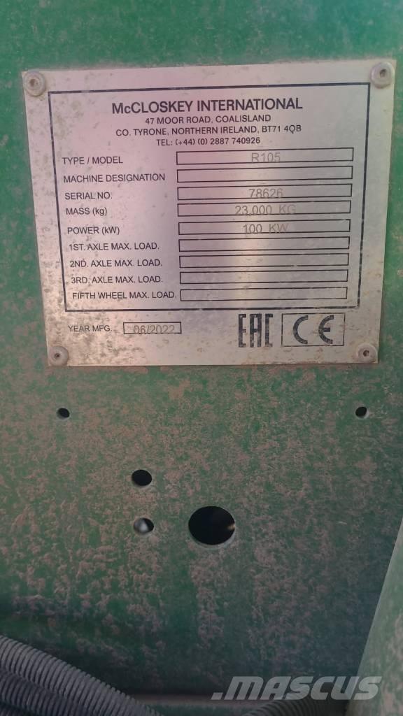 McCloskey R105 篩分機
