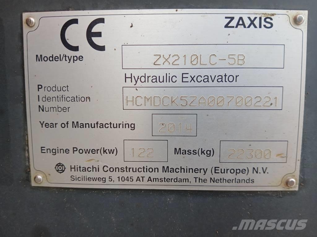 Hitachi ZX 210 LC-5B 履帶式 挖土機/掘鑿機/挖掘機