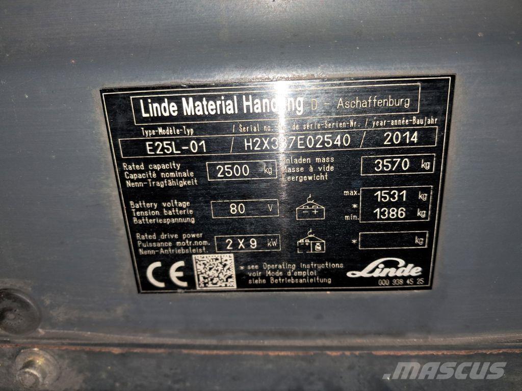 Linde E25L-01 電動堆高機