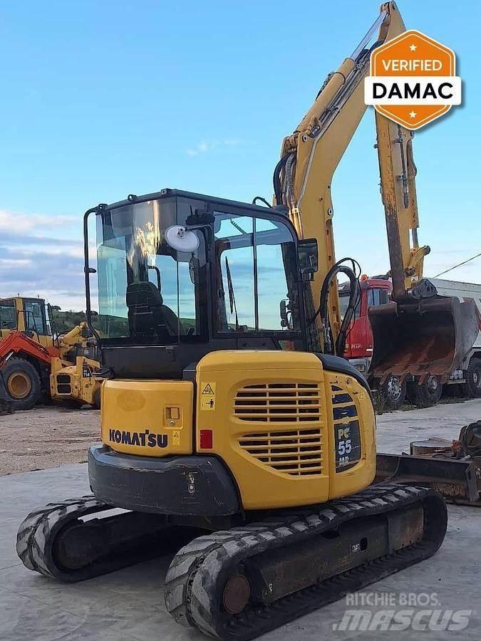 Komatsu PC55 小型挖土機/掘鑿機<7t(小型挖掘機)