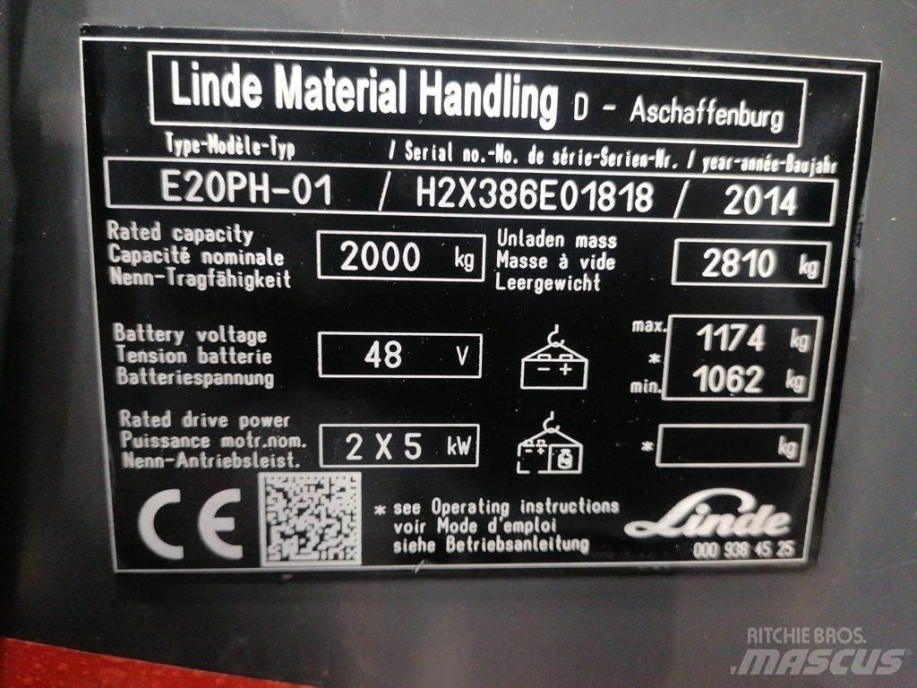 Linde E20PH-01 電動堆高機