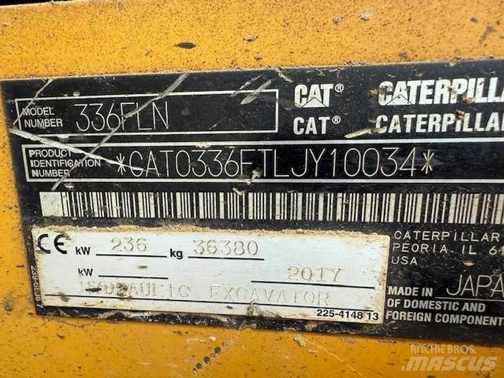 CAT 336 F LN 履帶式 挖土機/掘鑿機/挖掘機