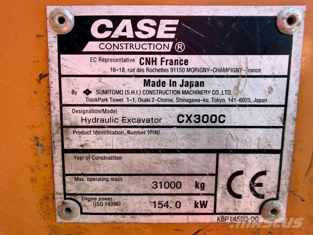 CASE CX 300 C 履帶式 挖土機/掘鑿機/挖掘機