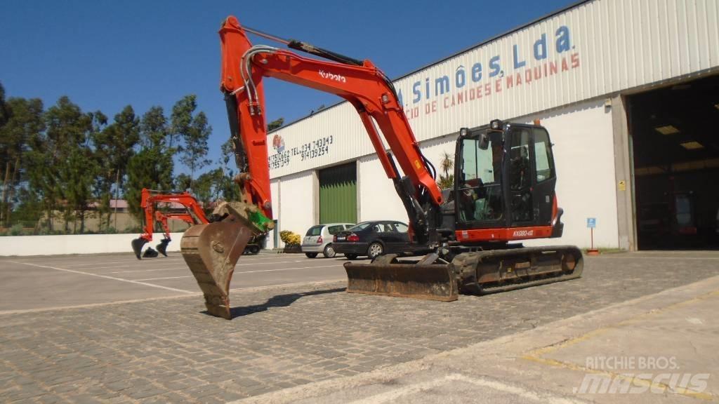 Kubota KX 080-4 中型挖土機/掘鑿機/挖掘機 7t-12t