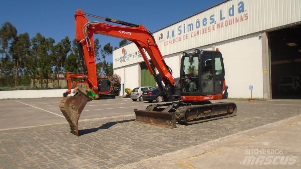 Kubota KX 080-4 中型挖土機/掘鑿機/挖掘機 7t-12t