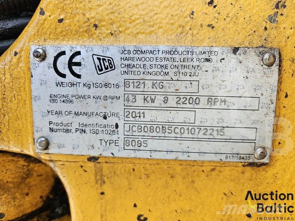 JCB 8085 中型挖土機/掘鑿機/挖掘機 7t-12t