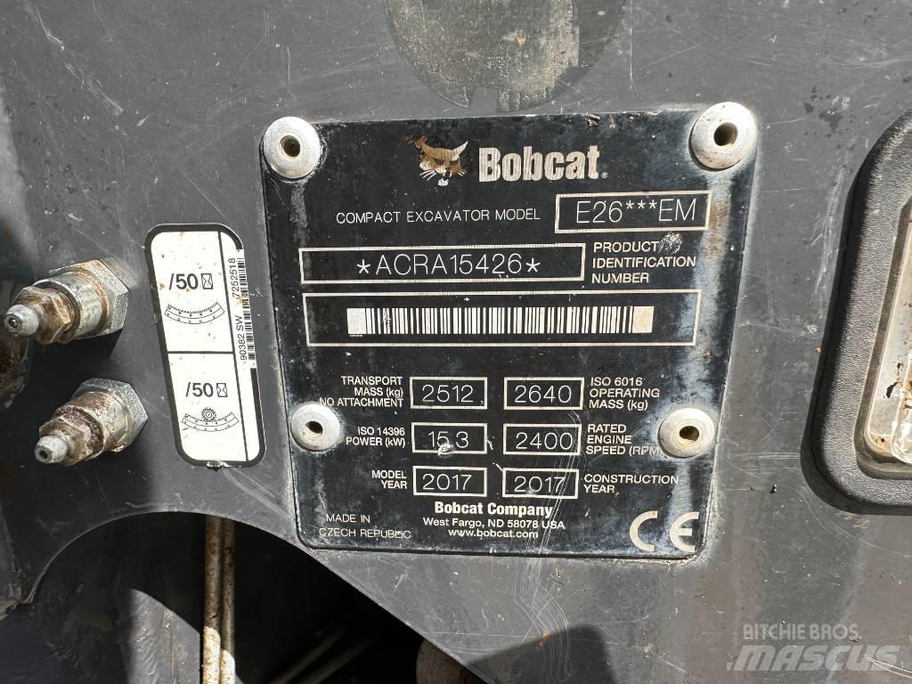 Bobcat E 26 小型挖土機/掘鑿機<7t(小型挖掘機)