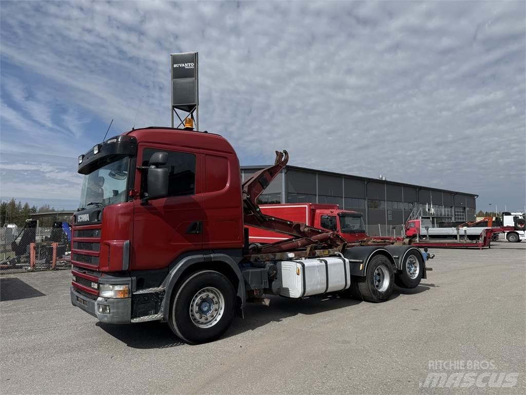 Scania R144 6X2 吊鉤式起重車