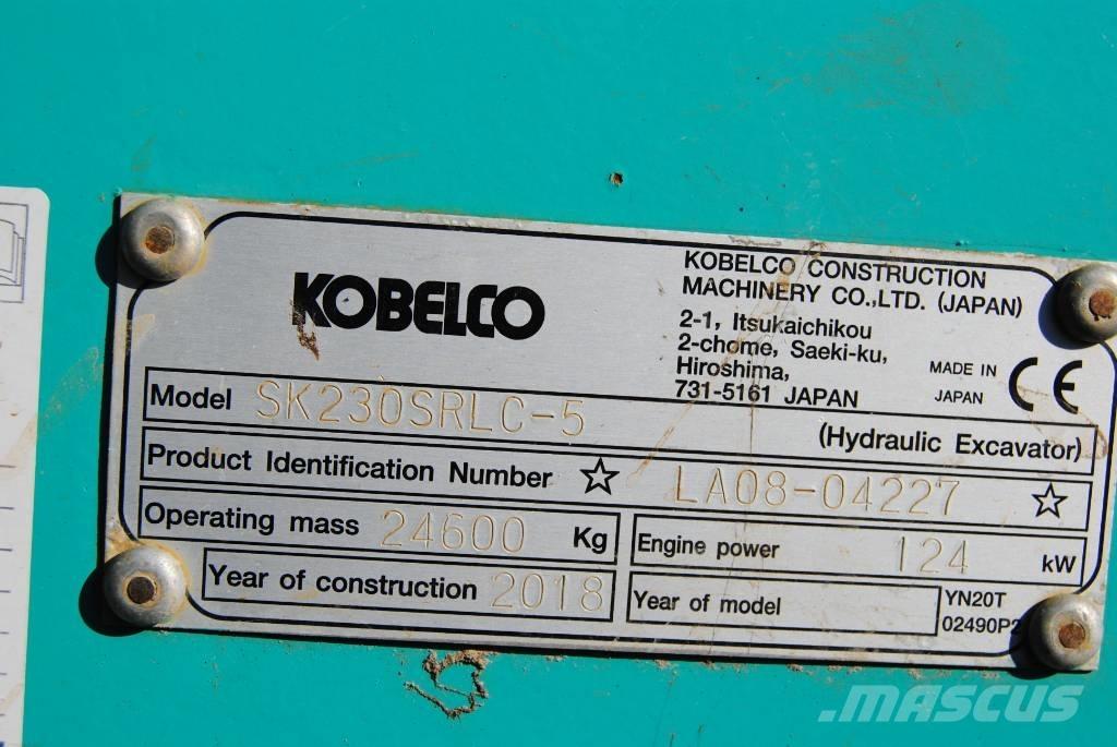 Kobelco SK230SRLC-5 履帶式 挖土機/掘鑿機/挖掘機