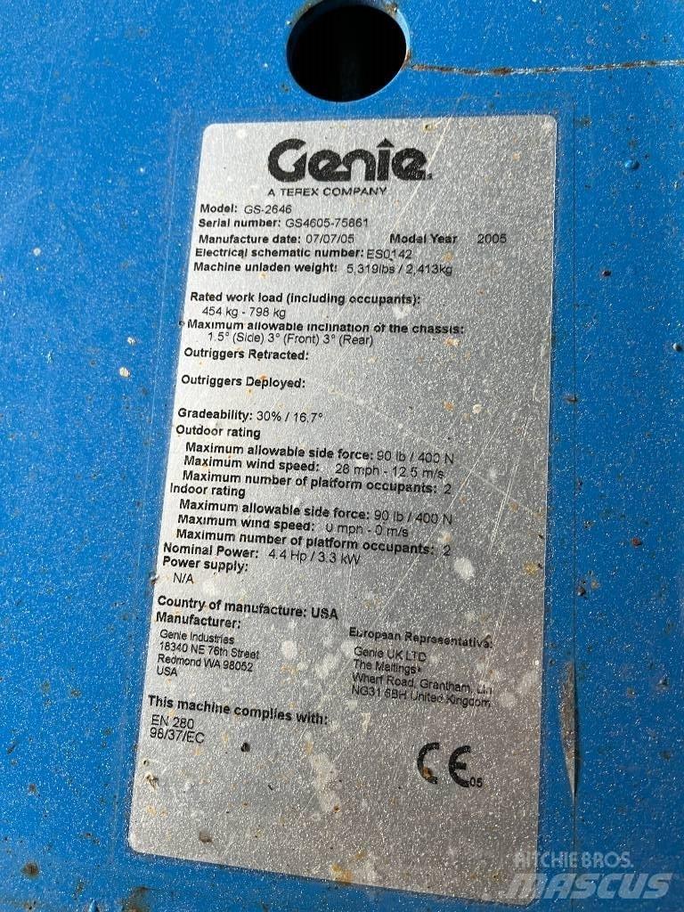 Genie GS 2646 剪式升降機