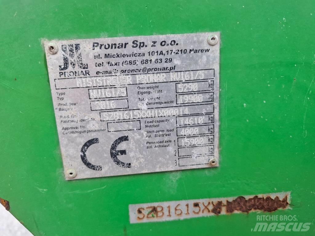 Pronar NV 161/5 肥料撒布機